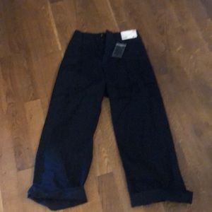 Uniqlo wide leg navy pant